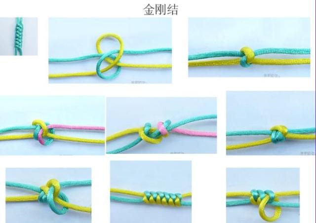 新手入門細繩手鏈編法（史上最全的手繩手鏈基本編法）(1)
