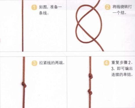 新手入門細繩手鏈編法（史上最全的手繩手鏈基本編法）(11)
