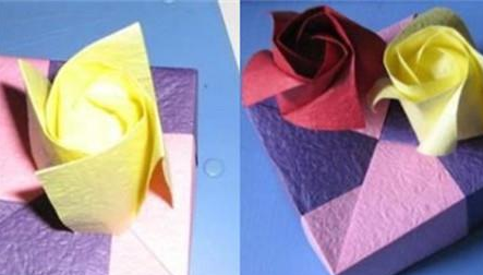 手工制作教程簡單又漂亮-4步簡易折紙花玫瑰花制作教程
