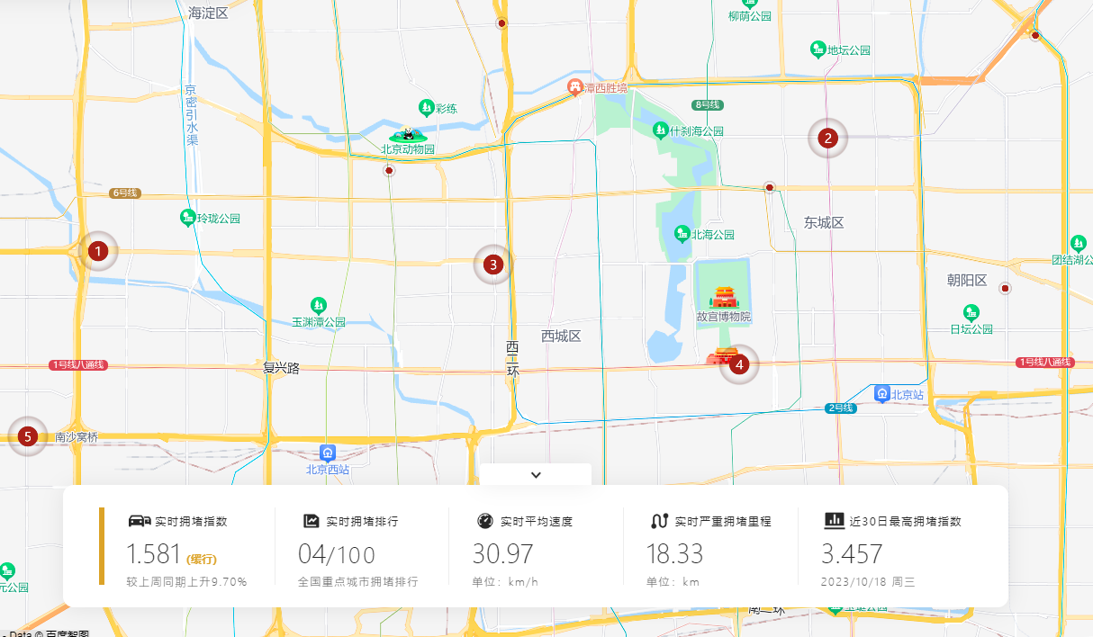 城市道路實時擁堵情況查看-道路擁堵情況查詢平臺