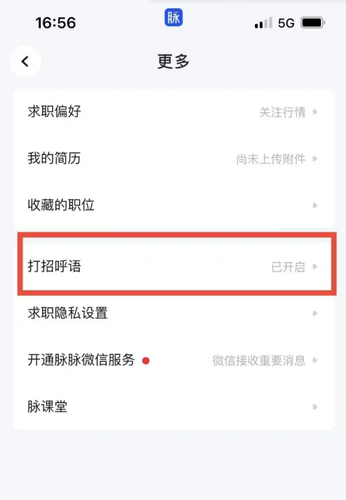 脈脈怎么設置打招呼內容-脈脈設置打招呼內容的步驟