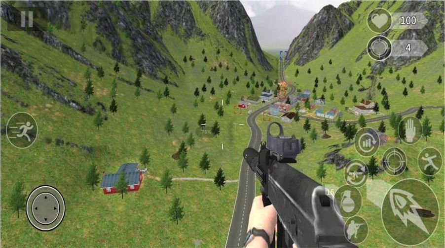 跳傘生存射擊