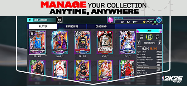 NBA2K25夢幻球隊