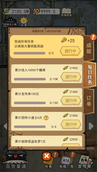 怪物餐廳內(nèi)置菜單版