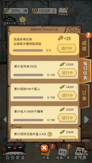 怪物餐廳內(nèi)置菜單版