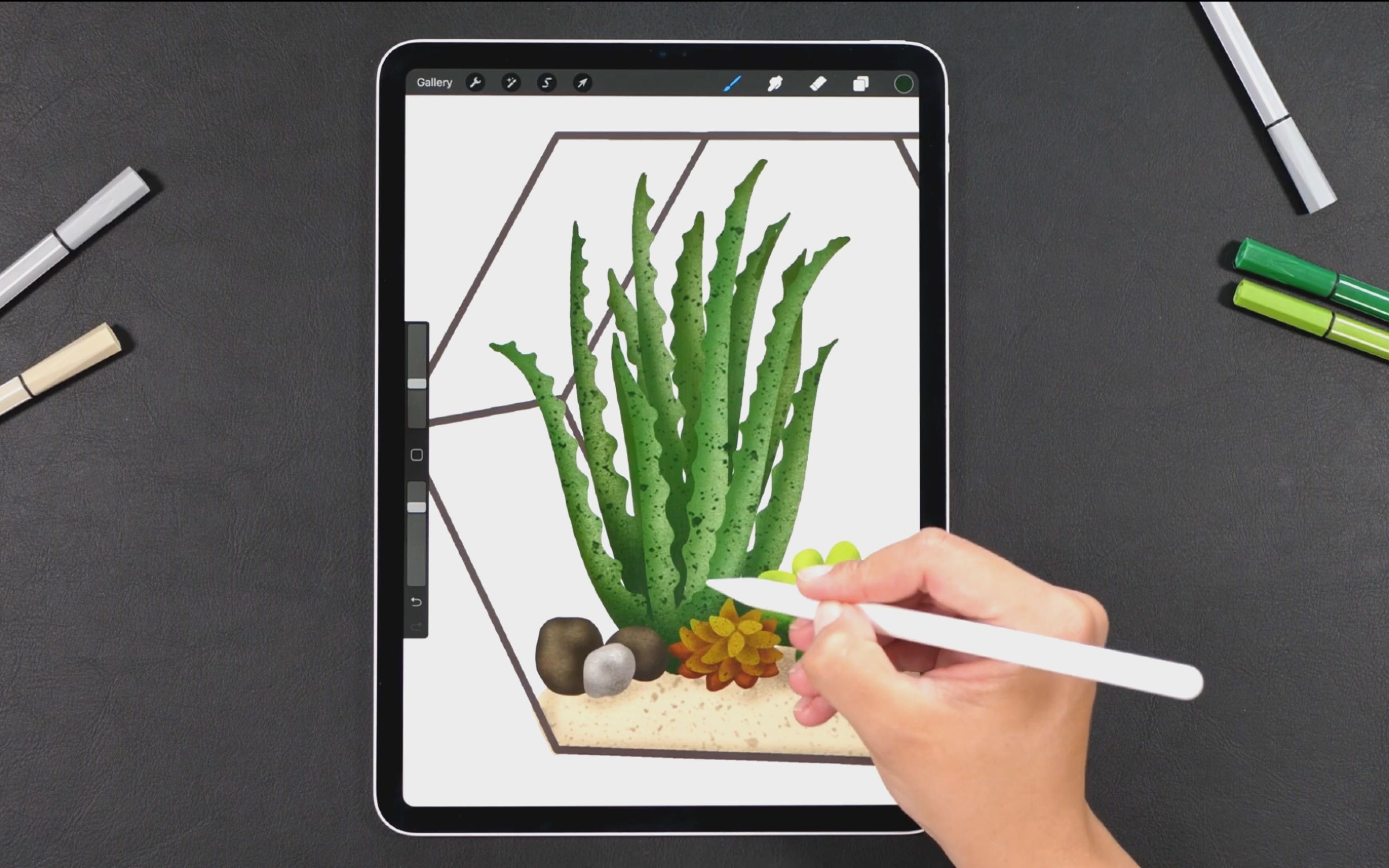 procreate怎么設置畫筆平滑