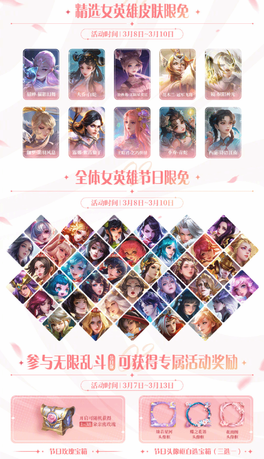 王者榮耀2024婦女節活動有什么內容-王者榮耀婦女節活動介紹