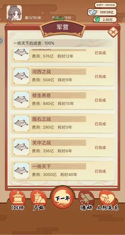唐朝人生內(nèi)置菜單