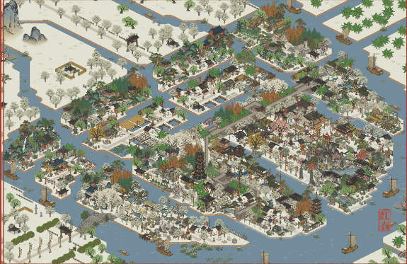 江南百景圖分水貍怎么布局