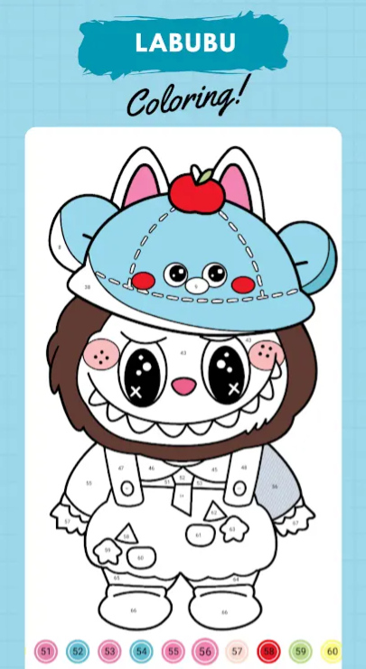 拉布布數字填色