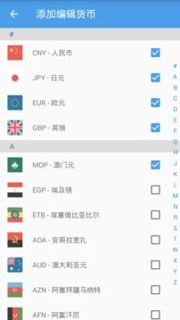 匯率換算(Currency)