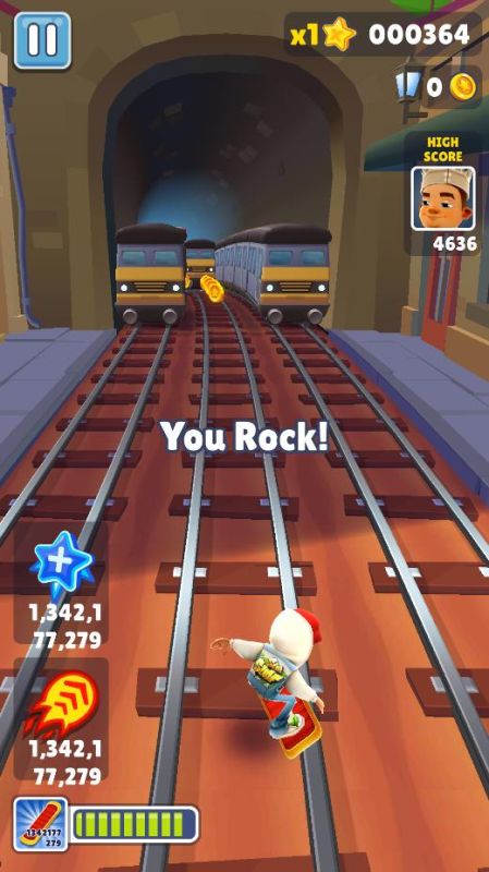 地鐵跑酷國際服無限跳躍(Subway Surf)