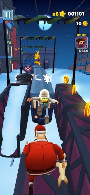 地鐵跑酷踩雪版本(Subway Surf)