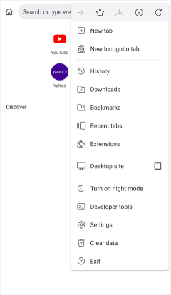 獼猴桃瀏覽器(Kiwi Browser)
