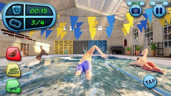 游泳比賽模擬器(Water Pool Race)