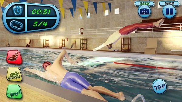 游泳比賽模擬器(Water Pool Race)