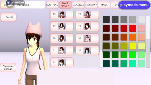 櫻花校園內置MOD菜單英文(SAKURA SchoolSimulator)