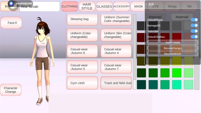 櫻花校園內置MOD菜單英文(SAKURA SchoolSimulator)