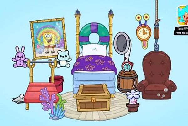 托卡生活世界海綿寶寶聯動(Toca World)