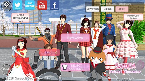 櫻花校園模擬器追風漢化內置菜單(SAKURA SchoolSimulator)