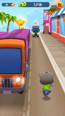 湯姆貓跑酷內置菜單MOD(Talking Tom Gold Run)