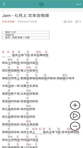 小鹿吉他譜