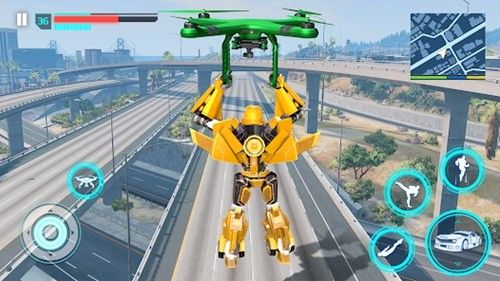 飛行警察變形機(jī)甲(Flying Police Robot Game)