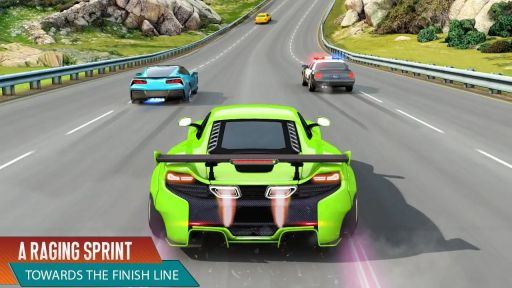 瘋狂的汽車交通賽車