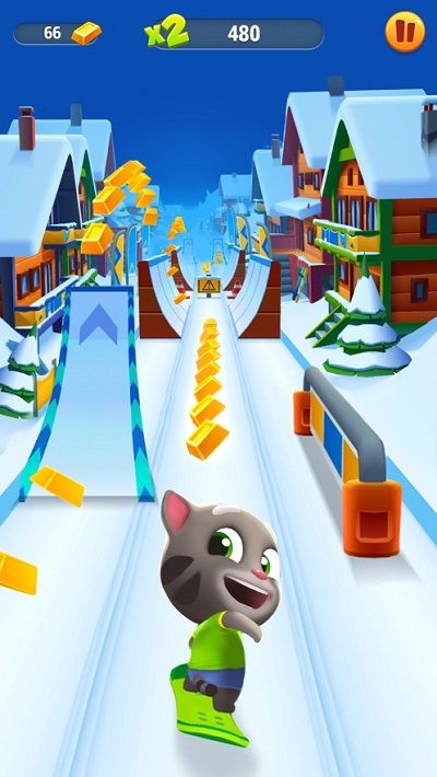 湯姆貓跑酷免登錄內購版(Talking Tom Gold Run)