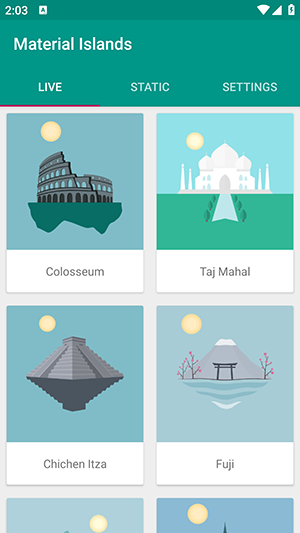 質(zhì)感小島(Material Islands)